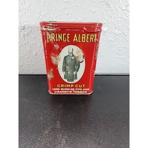 Vintage Prince Albert Crimp Cut Long Burning Pipe & Cigarette Tobacco Empty Tin